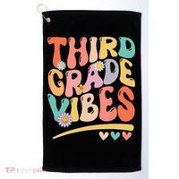 Third Grade Vibes Back To School 3rd Grade Teacher Golf Towel thumb 0