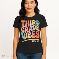 Third Grade Vibes Back To School 3rd Grade Teacher Women's T-Shirt thumb 4