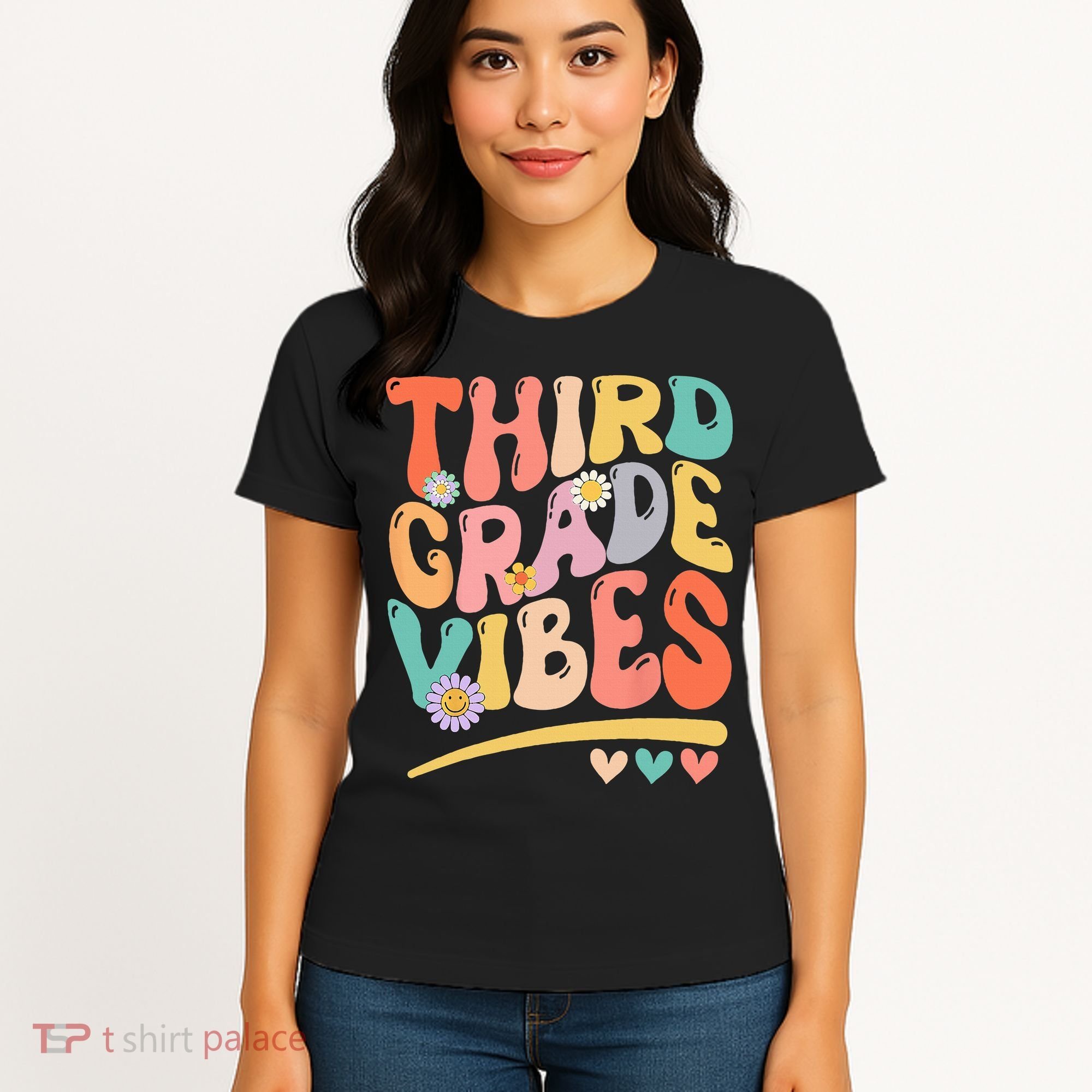 Third Grade Vibes Back To School 3rd Grade Teacher Women's T-Shirt