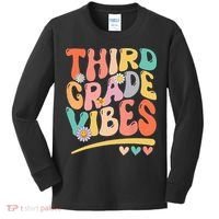 Third Grade Vibes Back To School 3rd Grade Teacher Kids Long Sleeve Shirt thumb 0