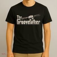 The Groovefather Vintage Drums Drumming Gifts Band Drummer T-Shirt thumb 3