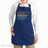 This Grandma Votes Because Her Granddaughters Future Freedom Apron thumb 2
