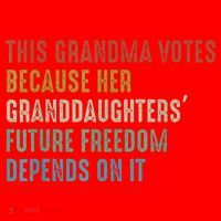 This Grandma Votes Because Her Granddaughters Future Freedom Santa Hat thumb 1