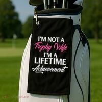 Trophy Gaming Wife Funny Mother Golf Towel thumb 2