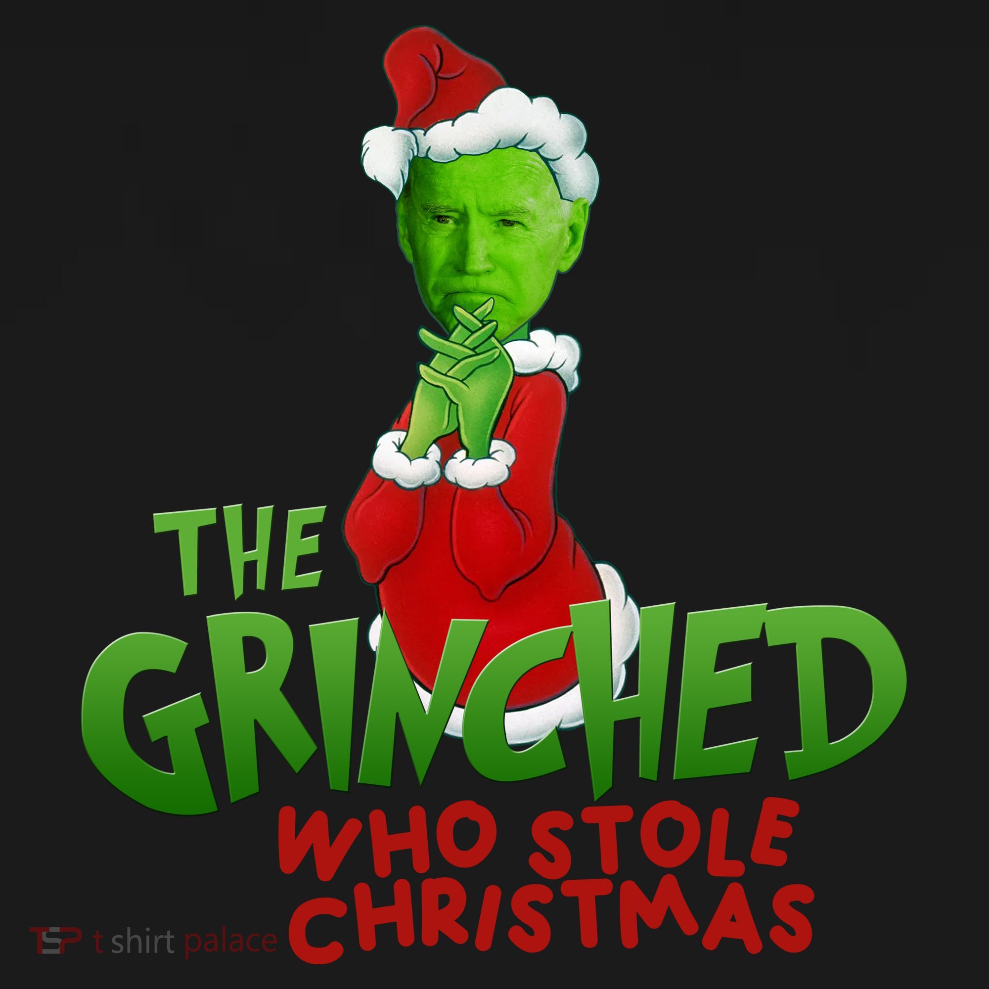 The Grinched Who Stole Christmas Funny Joe Biden Toddler Hoodie