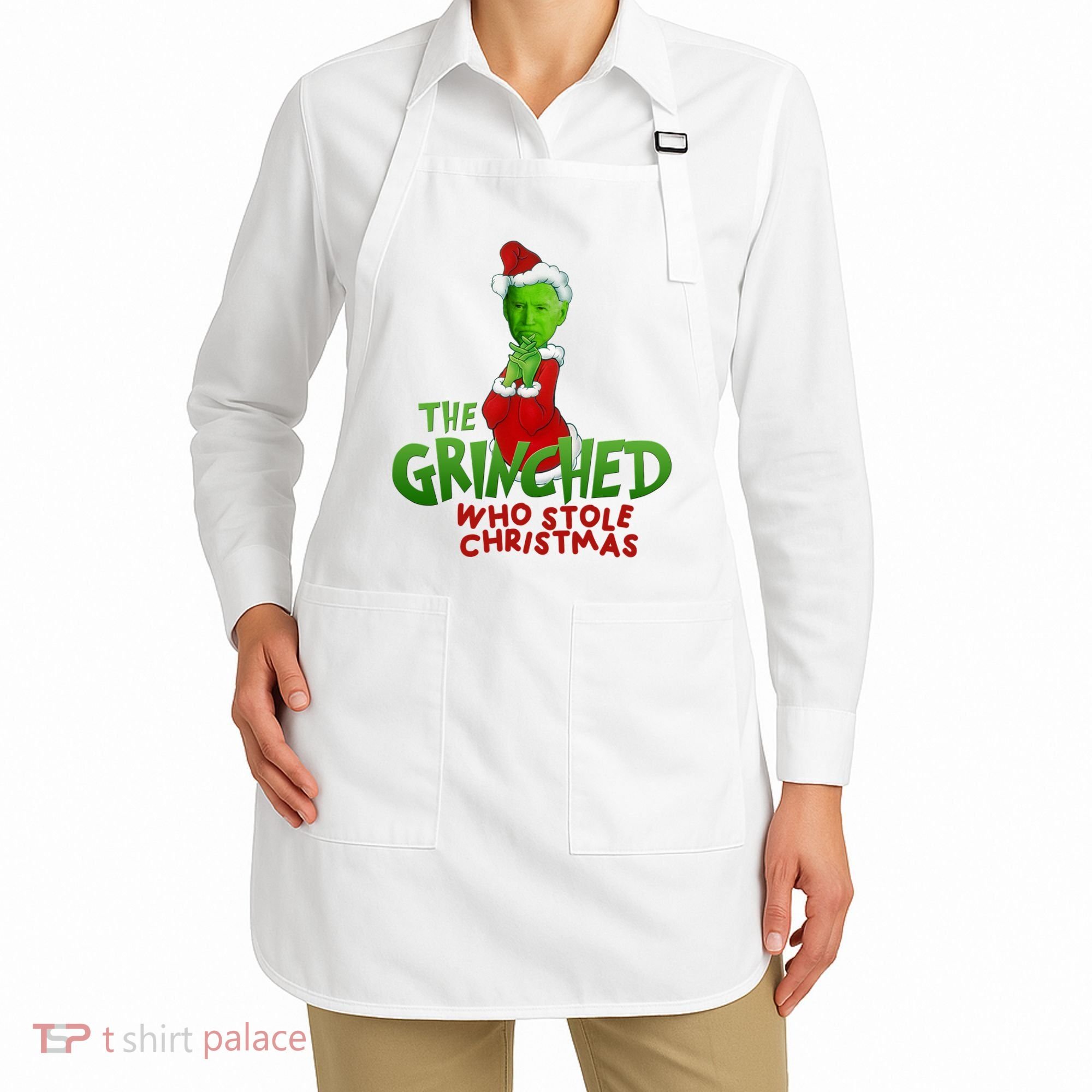The Grinched Who Stole Christmas Funny Joe Biden Apron