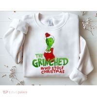 The Grinched Who Stole Christmas Funny Joe Biden Sweatshirt thumb 2