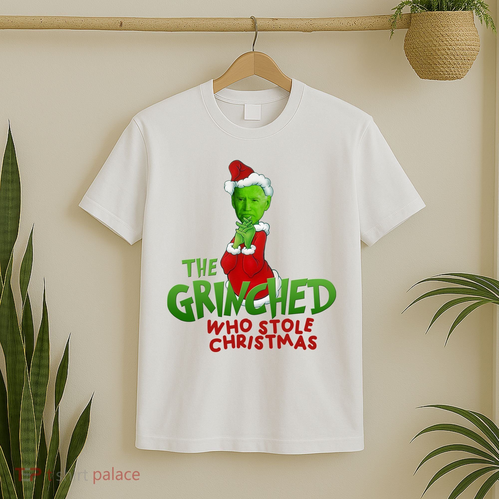 The Grinched Who Stole Christmas Funny Joe Biden T-Shirt