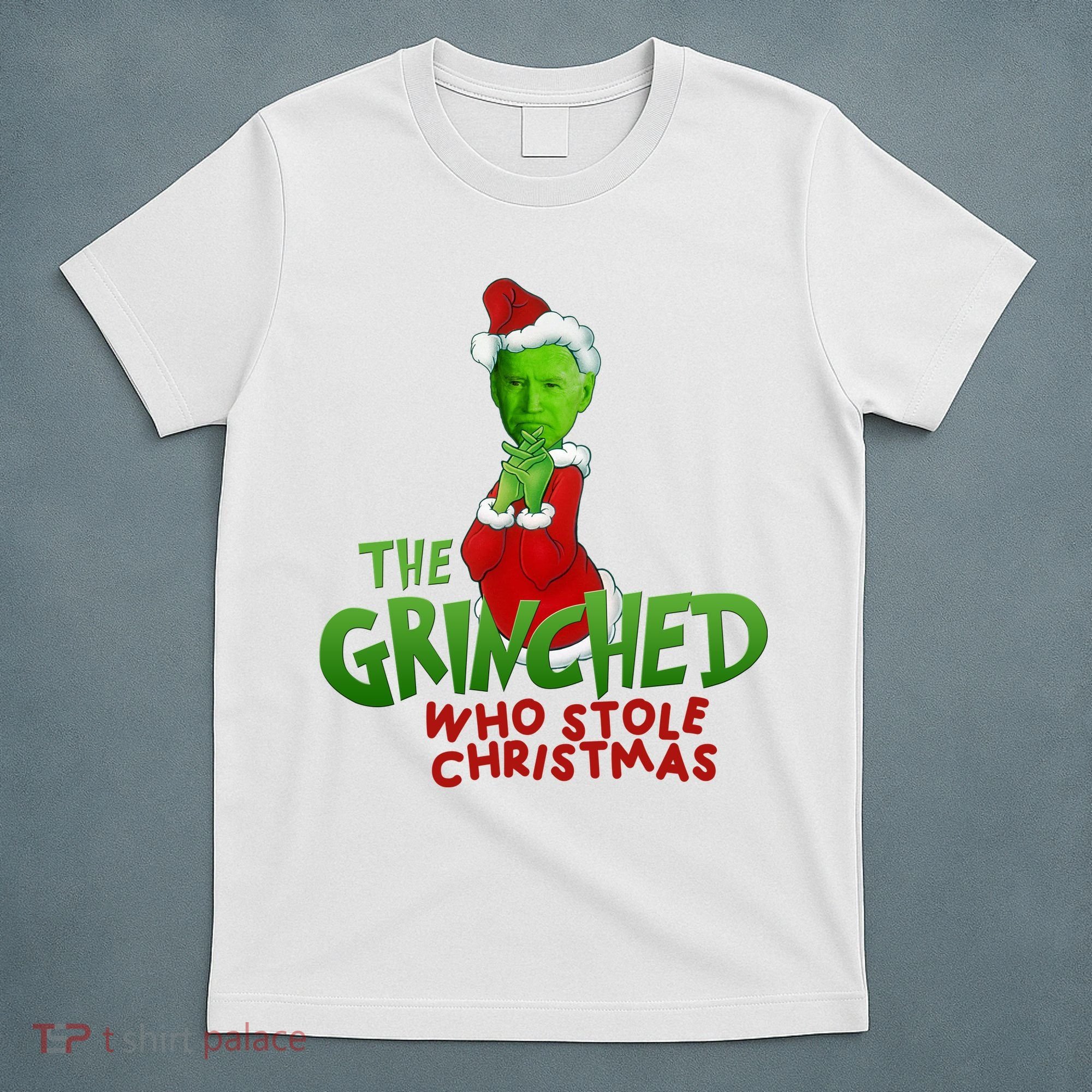 The Grinched Who Stole Christmas Funny Joe Biden T-Shirt
