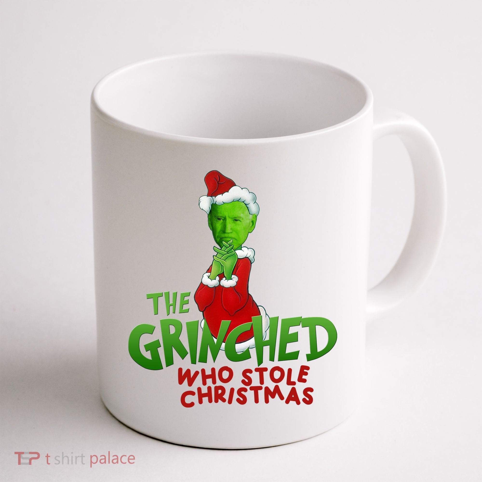 The Grinched Who Stole Christmas Funny Joe Biden Coffee Mug