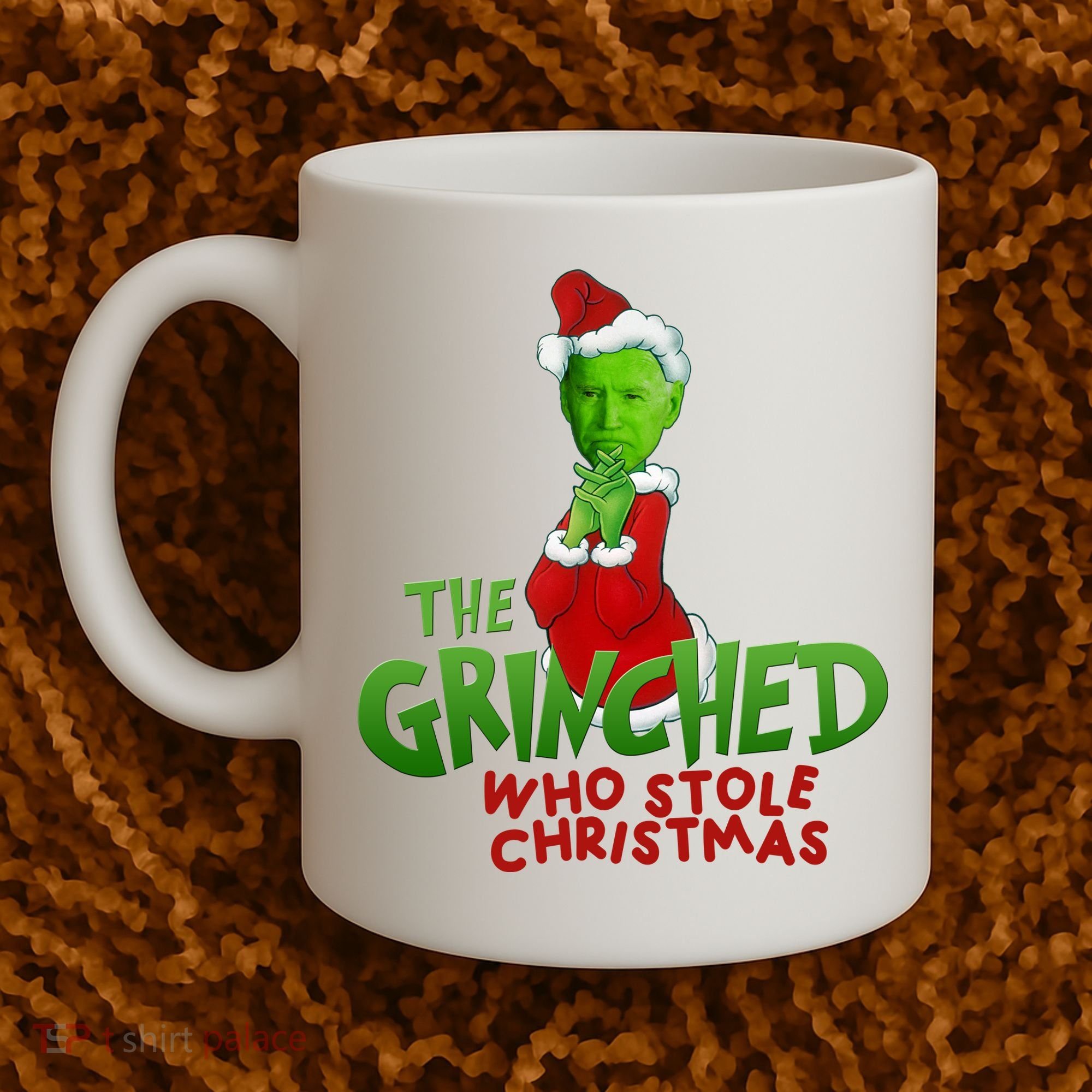 The Grinched Who Stole Christmas Funny Joe Biden Coffee Mug
