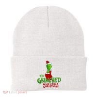 The Grinched Who Stole Christmas Funny Joe Biden Beanie thumb 0