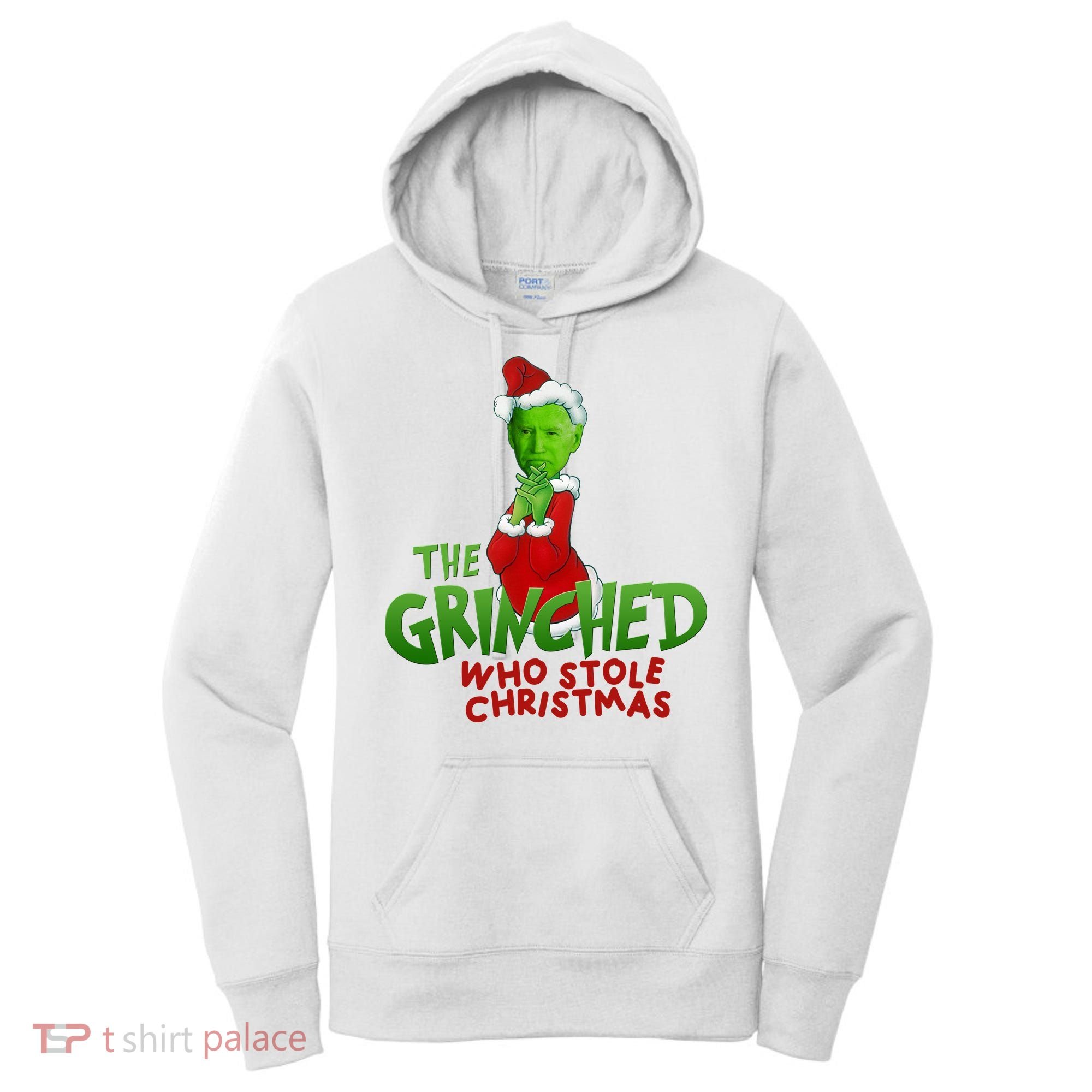 The Grinched Who Stole Christmas Funny Joe Biden Women's Hoodie