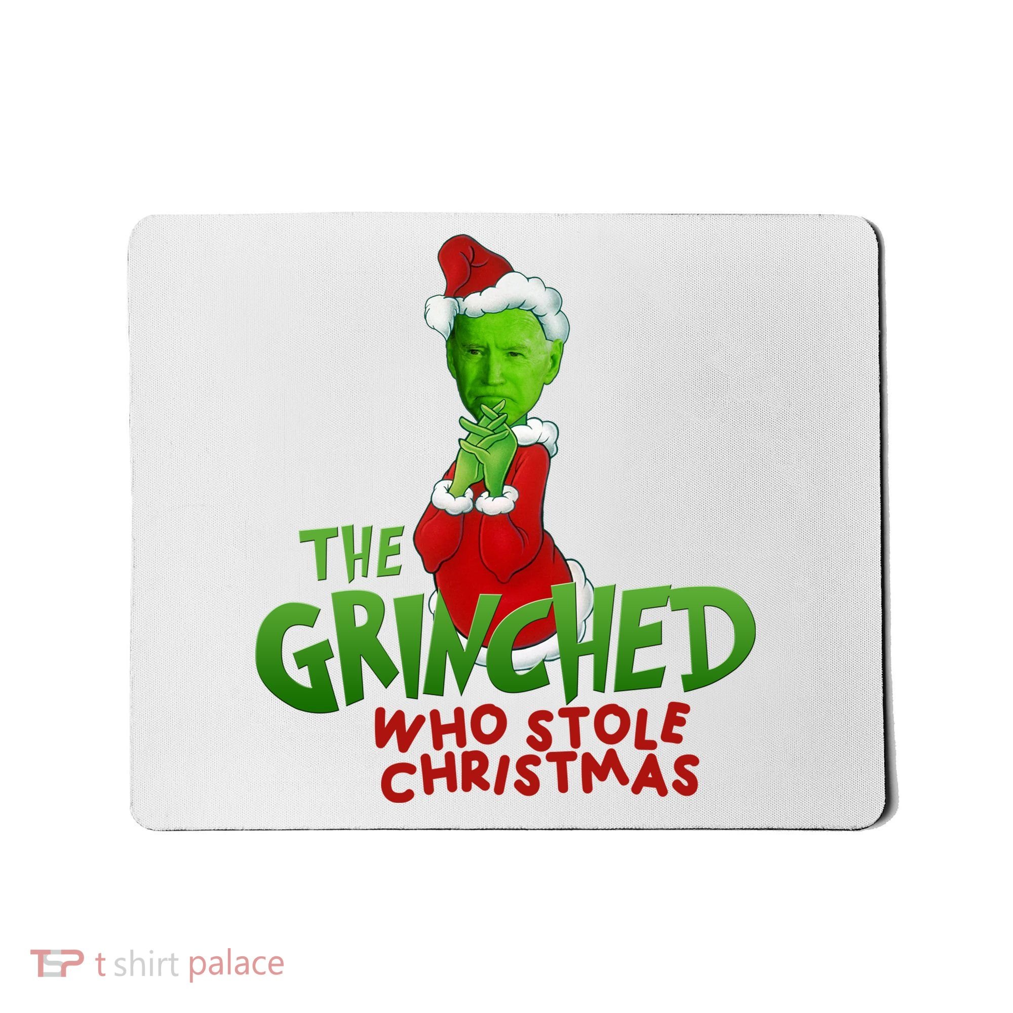 The Grinched Who Stole Christmas Funny Joe Biden Mousepad