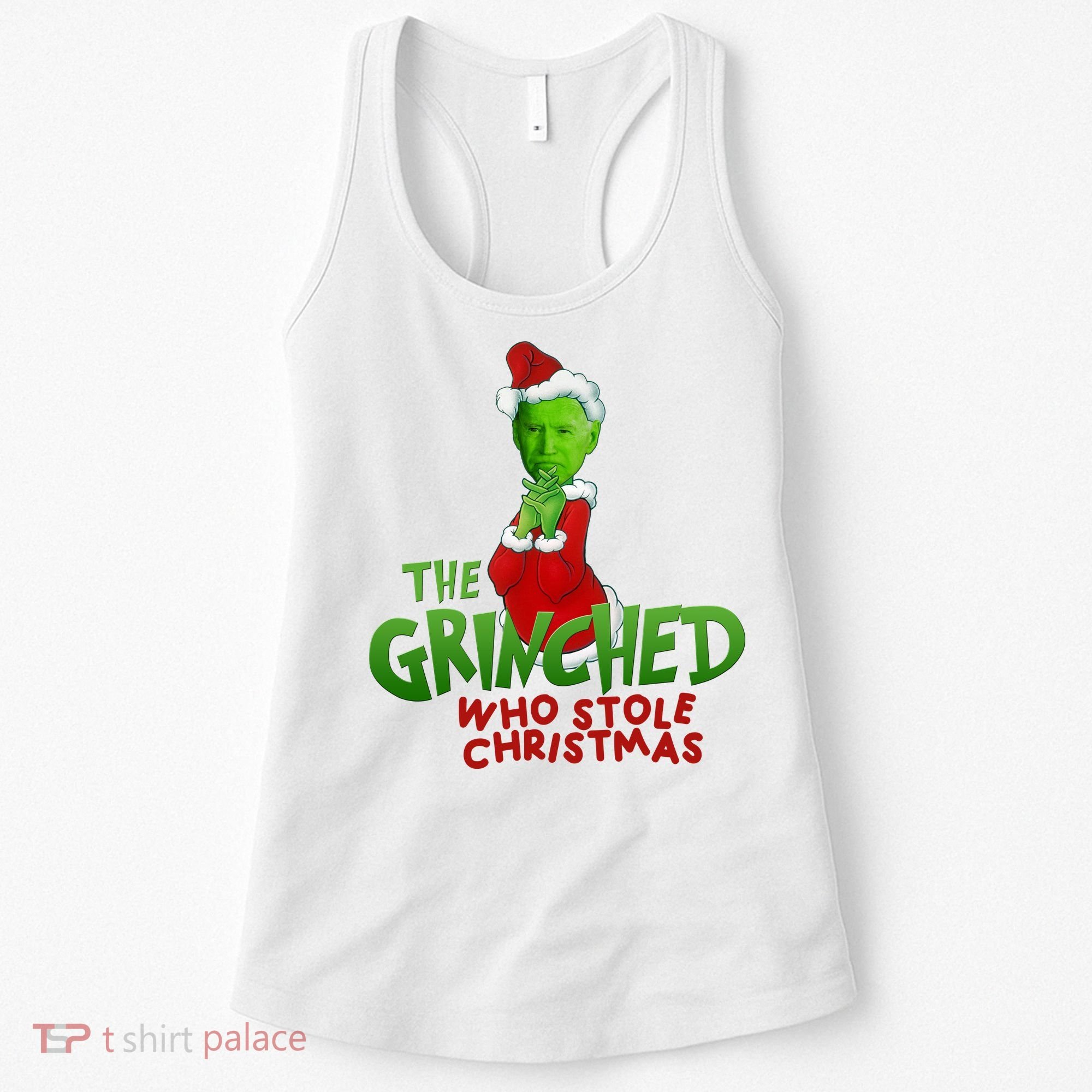 The Grinched Who Stole Christmas Funny Joe Biden Women's Tank Top
