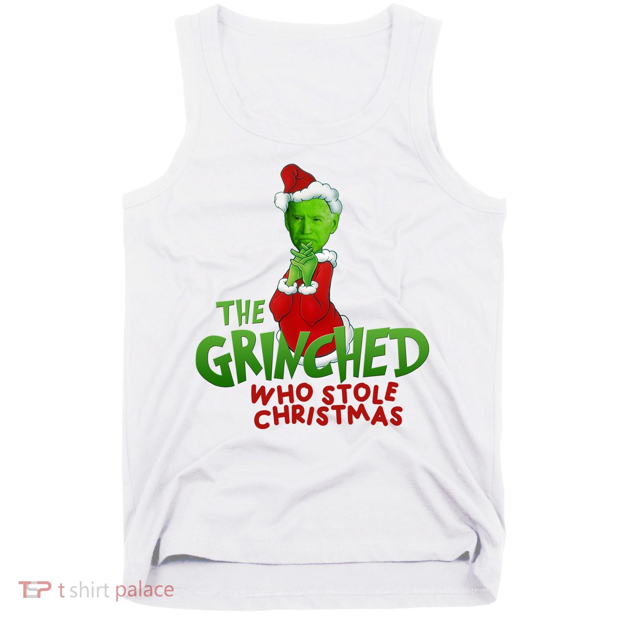 The Grinched Who Stole Christmas Funny Joe Biden Tank Top