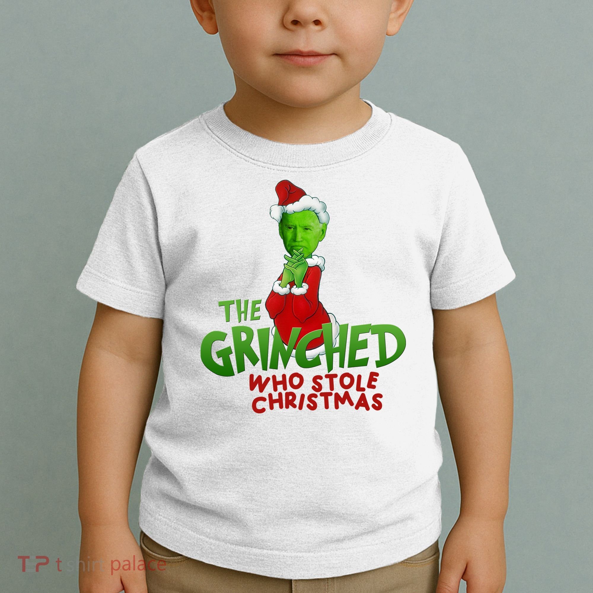 The Grinched Who Stole Christmas Funny Joe Biden Toddler T-Shirt