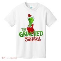 The Grinched Who Stole Christmas Funny Joe Biden Kids T-Shirt thumb 0