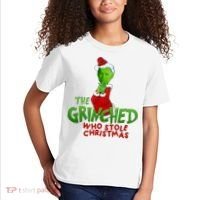 The Grinched Who Stole Christmas Funny Joe Biden Kids T-Shirt thumb 2