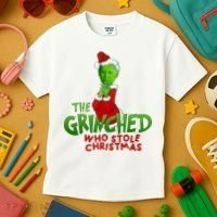 The Grinched Who Stole Christmas Funny Joe Biden Kids T-Shirt thumb 3