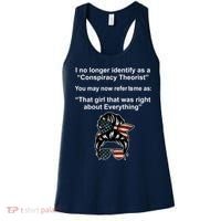 The Girl Who Was Right About Everything Conspiracy Theorist USA Women's Tank Top thumb 0