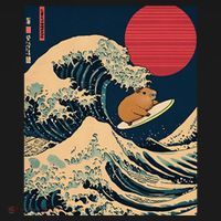 The Great Wave Off Kanagawa Capybara Surfing Japanese Otaku Women's Hoodie thumb 2