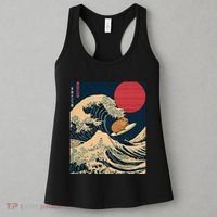 The Great Wave Off Kanagawa Capybara Surfing Japanese Otaku Women's Tank Top thumb 3