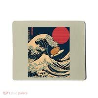 The Great Wave Off Kanagawa Capybara Surfing Japanese Otaku Mousepad thumb 0