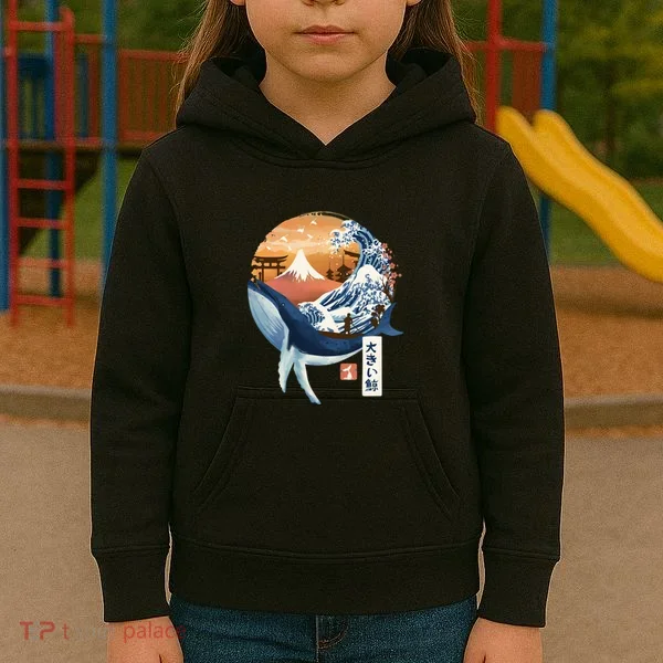 The Great Whale Copy Kids Hoodie