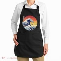 The Great Wave Kanagawa Hokusai Japanese Retro Apron thumb 2