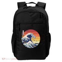 The Great Wave Kanagawa Hokusai Japanese Retro Backpack thumb 0