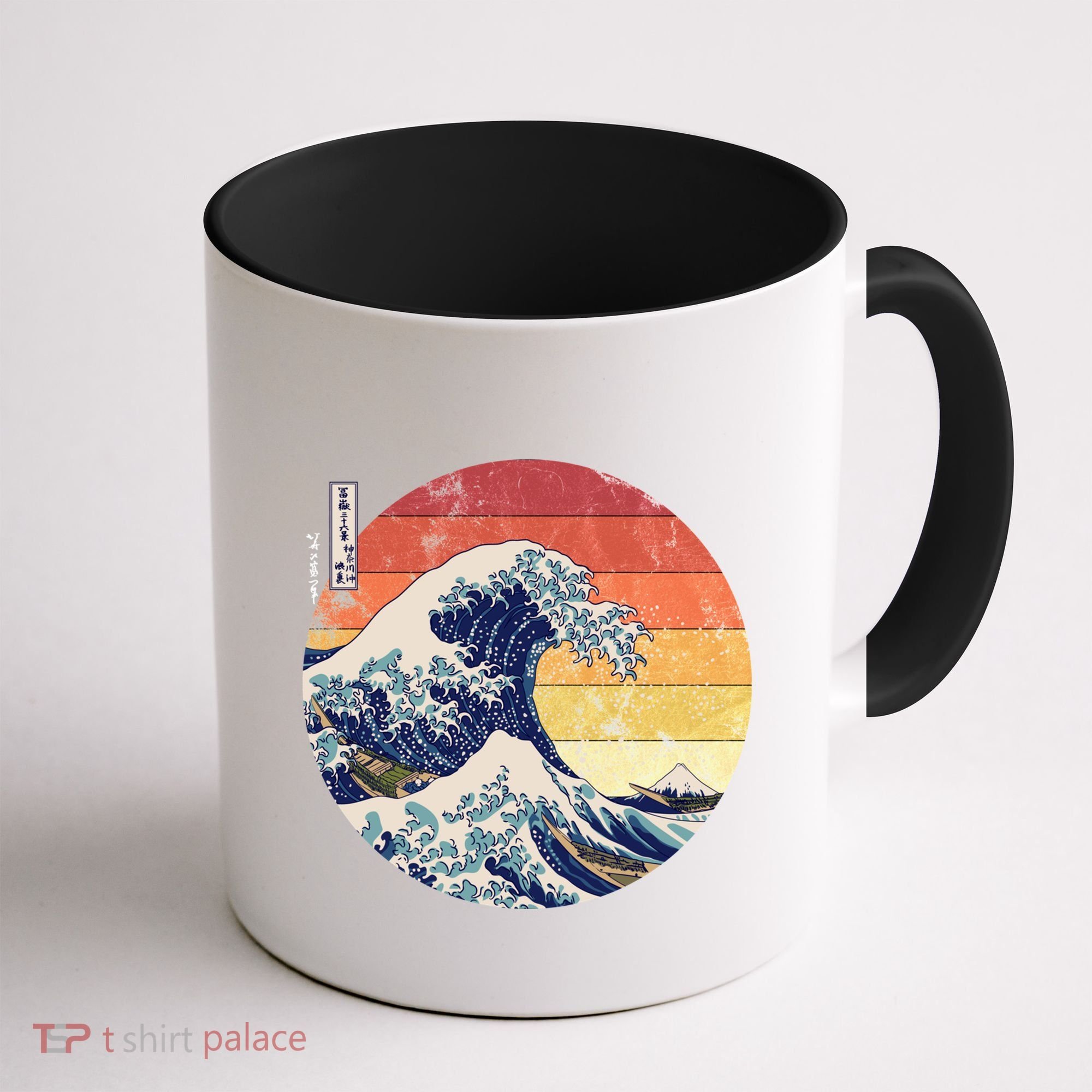 The Great Wave Kanagawa Hokusai Japanese Retro Coffee Mug