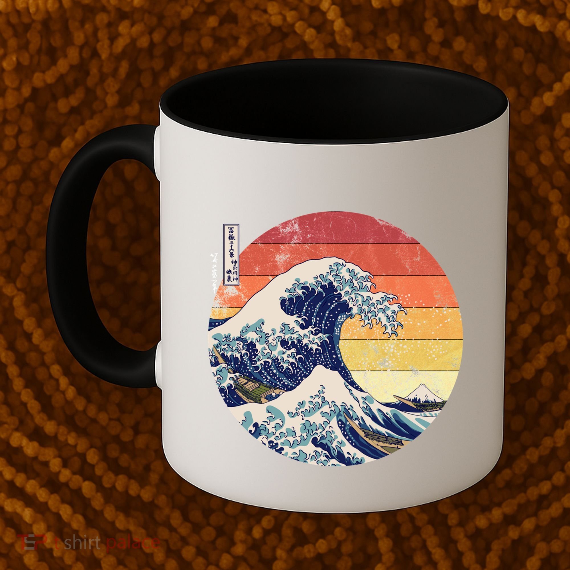 The Great Wave Kanagawa Hokusai Japanese Retro Coffee Mug