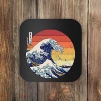 The Great Wave Kanagawa Hokusai Japanese Retro Coaster thumb 0