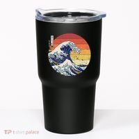 The Great Wave Kanagawa Hokusai Japanese Retro Tumbler thumb 0