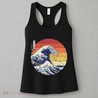 The Great Wave Kanagawa Hokusai Japanese Retro Women's Tank Top thumb 3