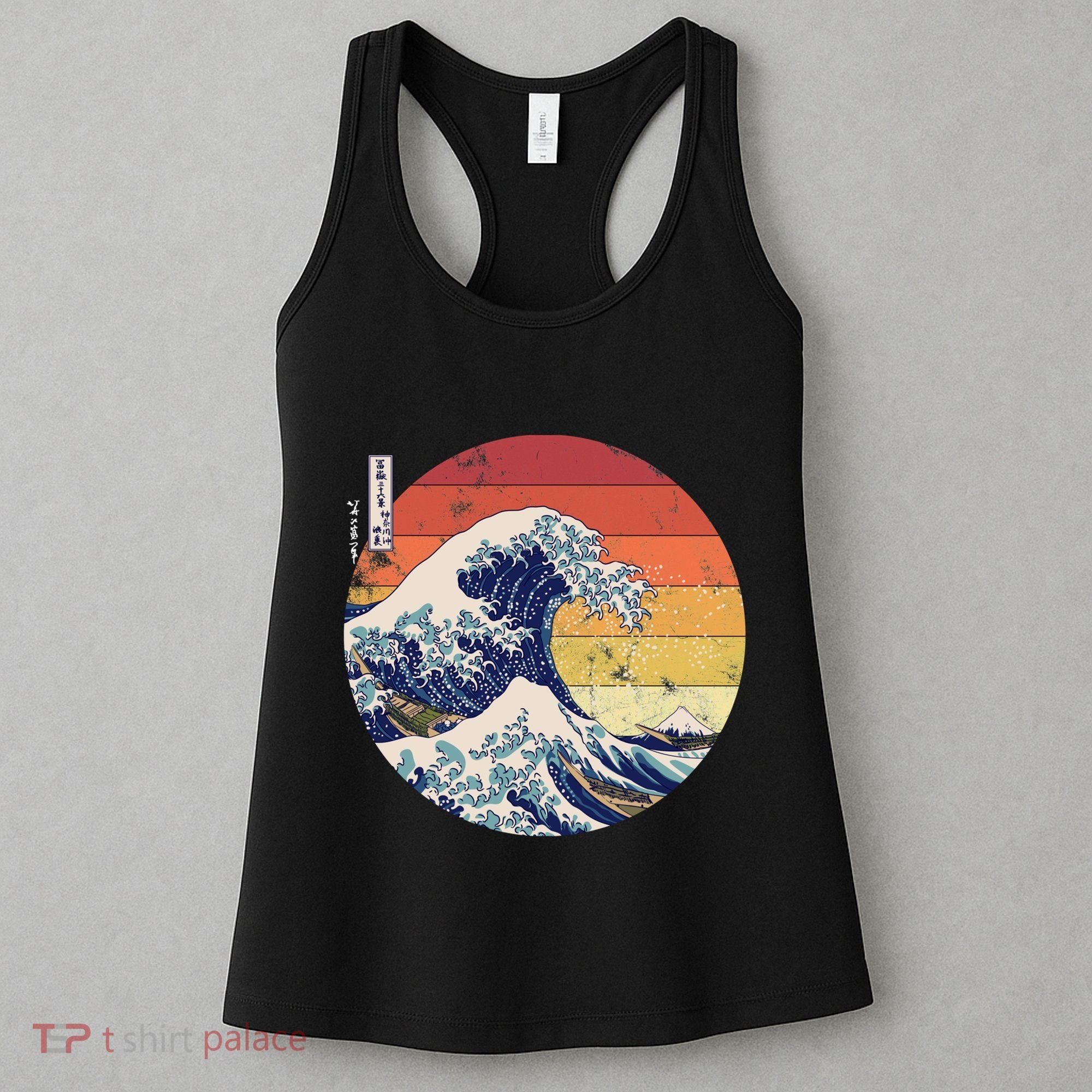 The Great Wave Kanagawa Hokusai Japanese Retro Women's Tank Top
