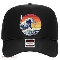 The Great Wave Kanagawa Hokusai Japanese Retro Hat thumb 0