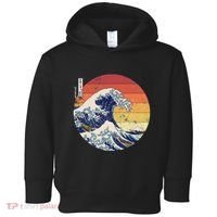 The Great Wave Kanagawa Hokusai Japanese Retro Toddler Hoodie thumb 0