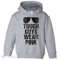Tough Guys Wear Pink Toddler Hoodie thumb 0