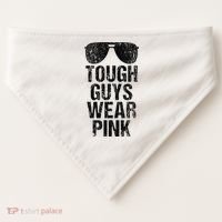 Tough Guys Wear Pink USA-Made Doggie Bandana thumb 0