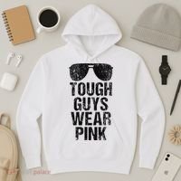 Tough Guys Wear Pink Hoodie thumb 3