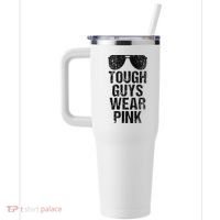 Tough Guys Wear Pink 40oz Vacuum Insulated Stainless Steel Travel Tumbler thumb 2