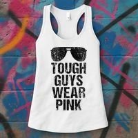 Tough Guys Wear Pink Women's Tank Top thumb 3