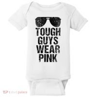 Tough Guys Wear Pink Baby Bodysuit thumb 0