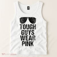 Tough Guys Wear Pink Tank Top thumb 2