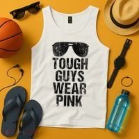 Tough Guys Wear Pink Tank Top thumb 4