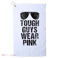 Tough Guys Wear Pink Golf Towel thumb 0