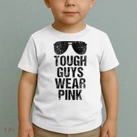 Tough Guys Wear Pink Toddler T-Shirt thumb 2