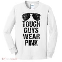 Tough Guys Wear Pink Kids Long Sleeve Shirt thumb 0